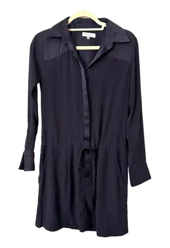 WAVERLY GREY Shirt Dress in Navy Blue Sz XS Blue