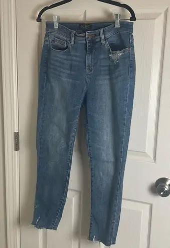 Judy Blue Destroyed Hem High Waist Skinny Jeans 9/29