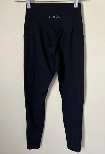 Ethos  Women's Basic Leggings Active Athletic Pants in Black Size XS