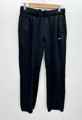 Nike  Black Therma All Time Pants Cinch Ankle Sweatpants Fleece Women Size Small