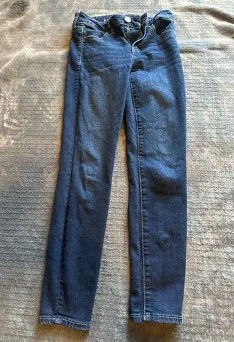 American Eagle Womens  Size 4 Short Jegging Blue Jeans Next Level Stretch Jegging