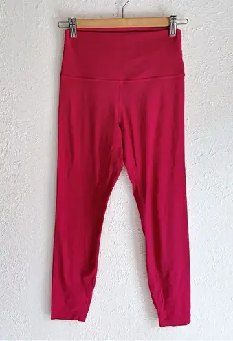 Lululemon Align Pant II 25" Bright Pink Sz 6