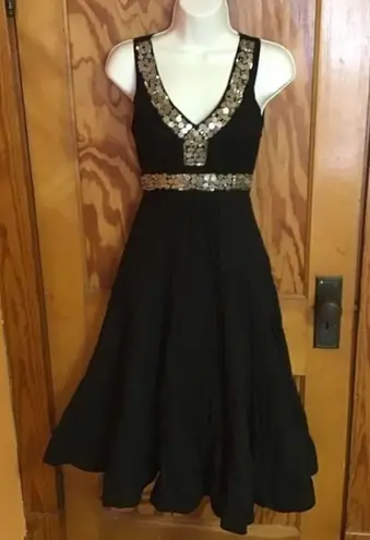 Sue Wong Vintage 80s sequined tiered dress