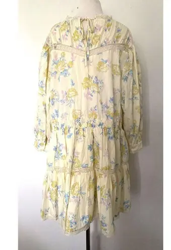 Love Shack Fancy  x Target Louise Yellow Lace Ruffle Floral Cottagecore Dress 2X