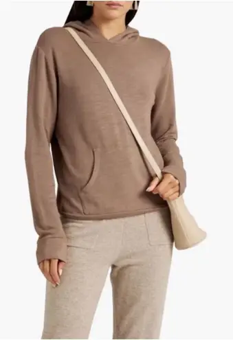 Monrow Women's Tan Super Soft Pullover Hoody Hoodie Hooded Sweatshirt Medium