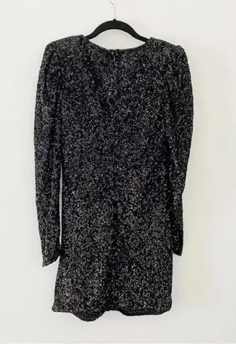 Amen Sequinned Plunge Neck Mini Dress With Jewel Buckle NWT Size 42