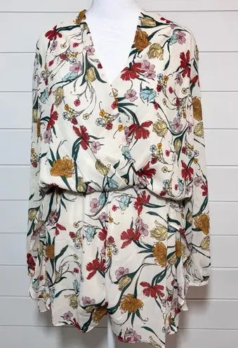 Dress Forum Floral V-Neck Dress / Romper, Size M
