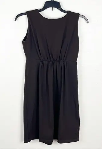 Susana Monaco Brown Elastic Waist Pleated Sleeveless Dress, Size Small