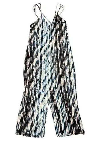 New Dolce Vita Rainbow Sand Printed VNeck XS Cropped Romper Black