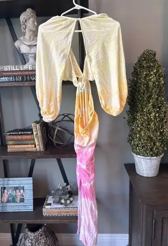 Jen's Pirate Booty Rio Sonora Dress Rio Rainbow Lightning Tie Dye Womens Size XS