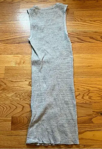 James Perse Standard Crewneck Rib Tunic Dress in Heather Grey size 1 / small