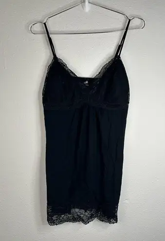 Jaclyn Smith Jacqueline Smith Black Lace Trim Slip Dress - Size Small