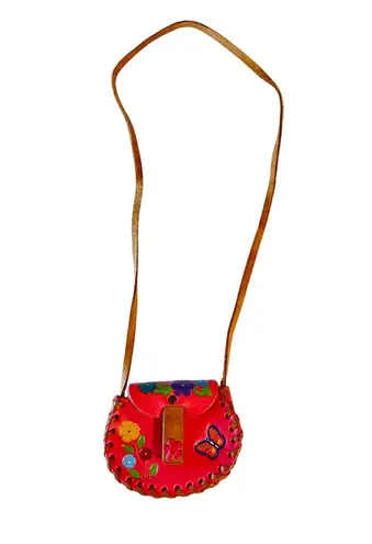 Tiny Leather Crossbody Purse – Girls Mini / Pill Purse