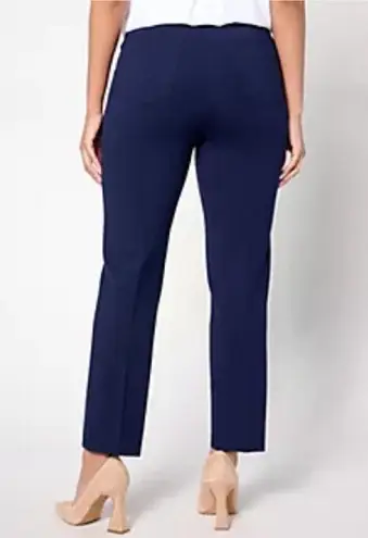 Susan Graver GRAVER Petite Status Stretch Straight Leg Ankle Pants Size 10