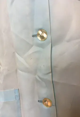 Vintage 70s Nurse Maid Uniform Costume D. Bedgood Blue Polyester Long Sleeve