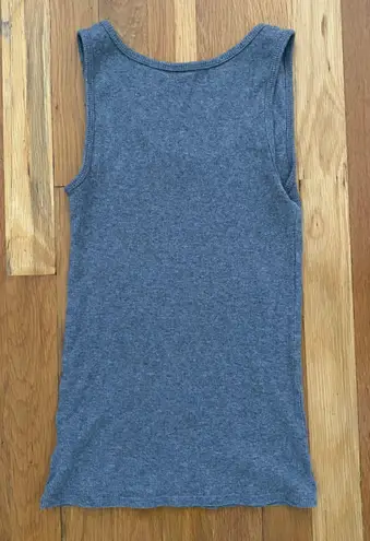 Gray Basic Ribbed Tank Top Size XS
