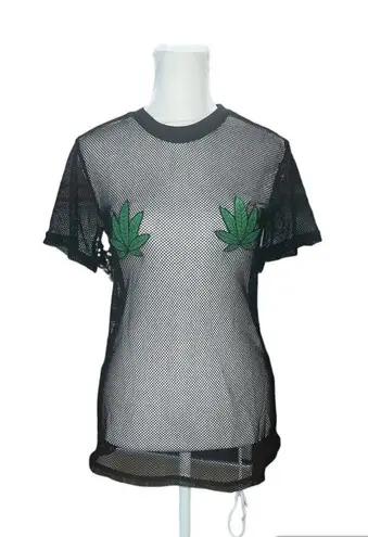 Spencer's Black Mesh Short Sleeve T