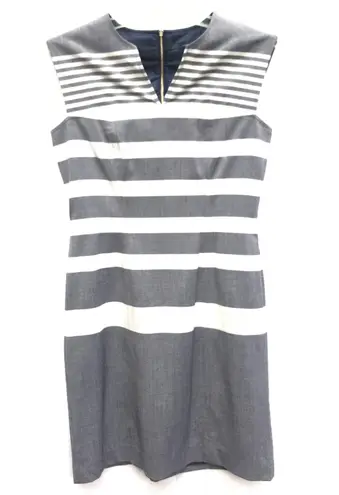 Tommy Hilfiger NWOT 6  Cocktail Grey Striped Dress