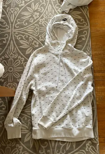 Nike White  Hoodie