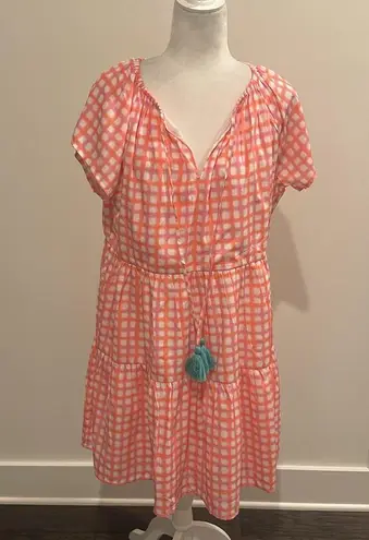 THML Pink/Orange/White Patterned Dress Sz M