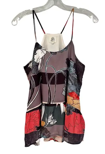 dRA Los Angeles Babydoll Camisole Top Women's Small Black Red Hippie Boho Dainty