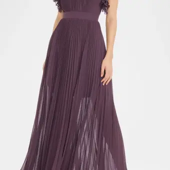boohoo lace corset maxi dress Satin and – Color: Black – RASARIO Online Boutique 44 (FR) / Black Size:12 - Bust 38