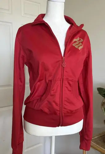 Rocawear Vintage Y2K  Womens Size XL Red Jacket Zip Up Retro Glam‎ Sparkle - Image 1