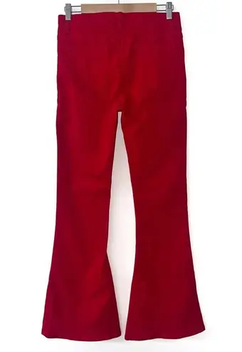 Dolls Kill  Edikted Red Lace Up Wide Leg Jeans Medium