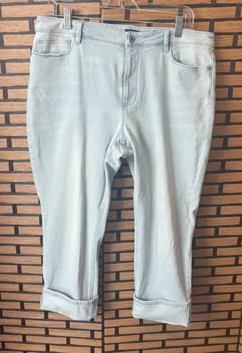J. Jill High Rise Cropped Jeans Size 14P Blue
