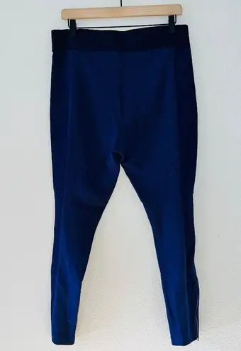 BODEN Skinny Minnie Pants Ponte Knit Zip Ankle Navy Blue women's size 10R