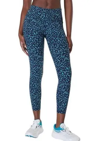 Sweaty Betty NWOT  Power Workout 7/8 Leggings Blue Abstract Light & Navy Blue