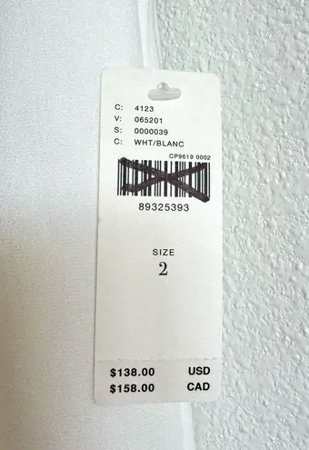 Maeve Anthropologie White Clean Crop Wide Leg Pants Women's 2 NWT