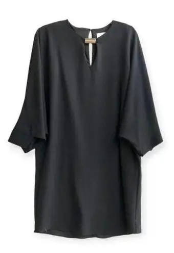 Badgley Mischka | XS-S | Flirty Shift Cocktail Mini Dress Mumu Silver Accent