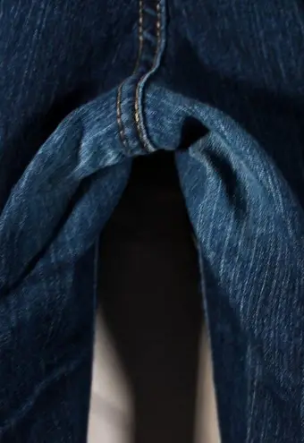 City Streets Y2K Dark Blue Denim Low Rise Flare Jeans Size 3 by