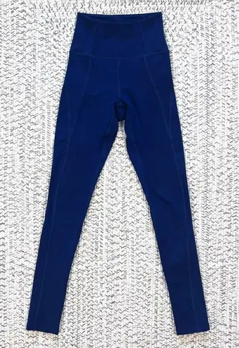 Girlfriend Collective Compressive High Rise Full Length Legging in Midnight XXS