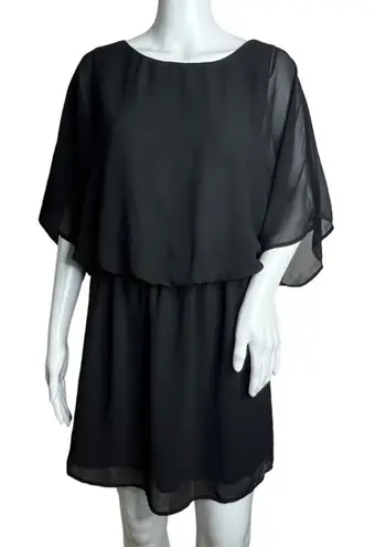 Narcisa Lang Dress Black Womens Medium Lost April Open Back Neutral Whimsygoth