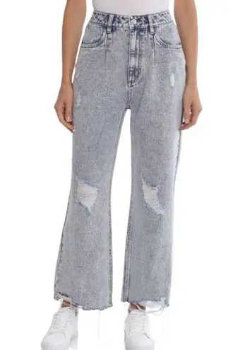 Avec Les Filles Acid Wash Destructed Jeans
