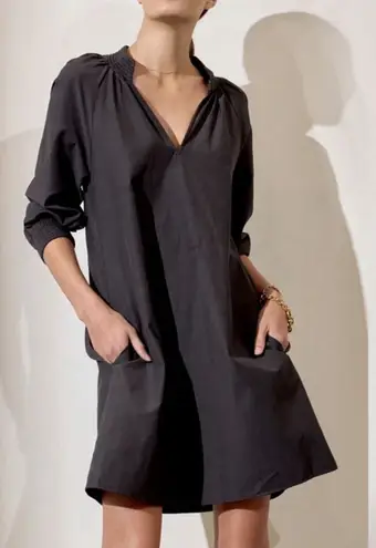 Brochu Walker Amaia Mini Dress Size XS Gray Smocked Minimalist
