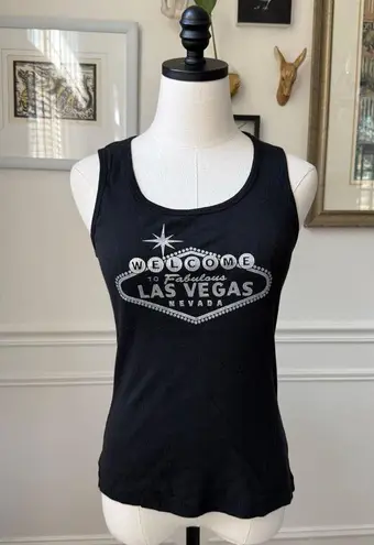 Y2K Exclusivo Welcome To Fabulous Las Vegas Nevada Tank Top Slightly Cropped L Black Size L