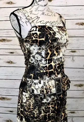 Alberto Makali Rare 80’s Leopard Lace Bodycon Dress