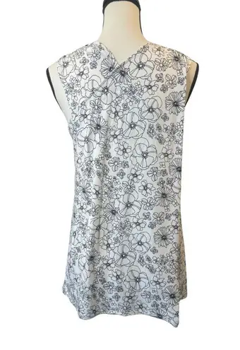 J. Jill Women’s Floral Sleeveless Top Size S White