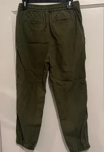 Point Sur Khaki Olive Green Linen Blend Cargo Pants Size 0 EUC