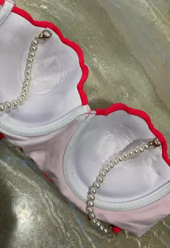 Bikini Beach Pool Cute Top Bras Size Small (Just the Top) Pink