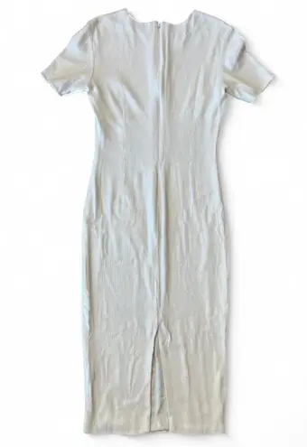 Lapointe White Sequin Midi Dress 8