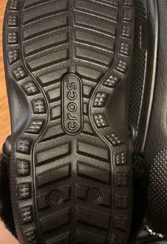 Simone Rocha Crocs X Classic Faux Fur Lined Clog Black Crystal