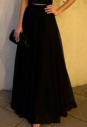 Tadashi Shoji Black A-Line Skirt Size 8