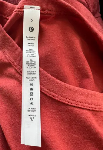 Lululemon Classic Cotton Blend Tee In Red Rock