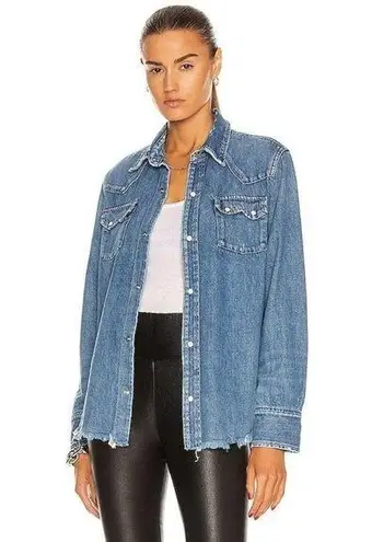 RE/DONE $290 NWT VINTAGE 50s WESTERN SHIRT SZ SMALL