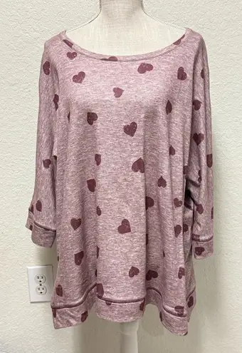 cha cha vente NWOT Heart Print Women's Top Size 2X