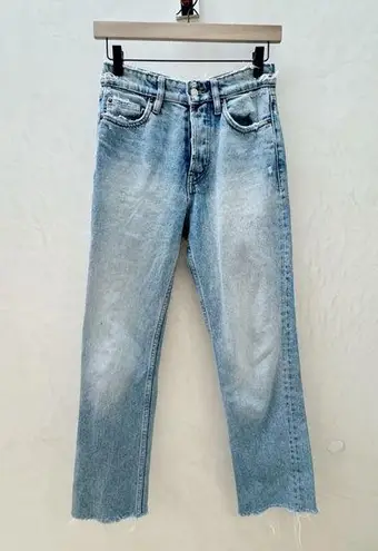 ZARA  TRF || High Rise Light Wash Straight Leg Jeans Sz 2